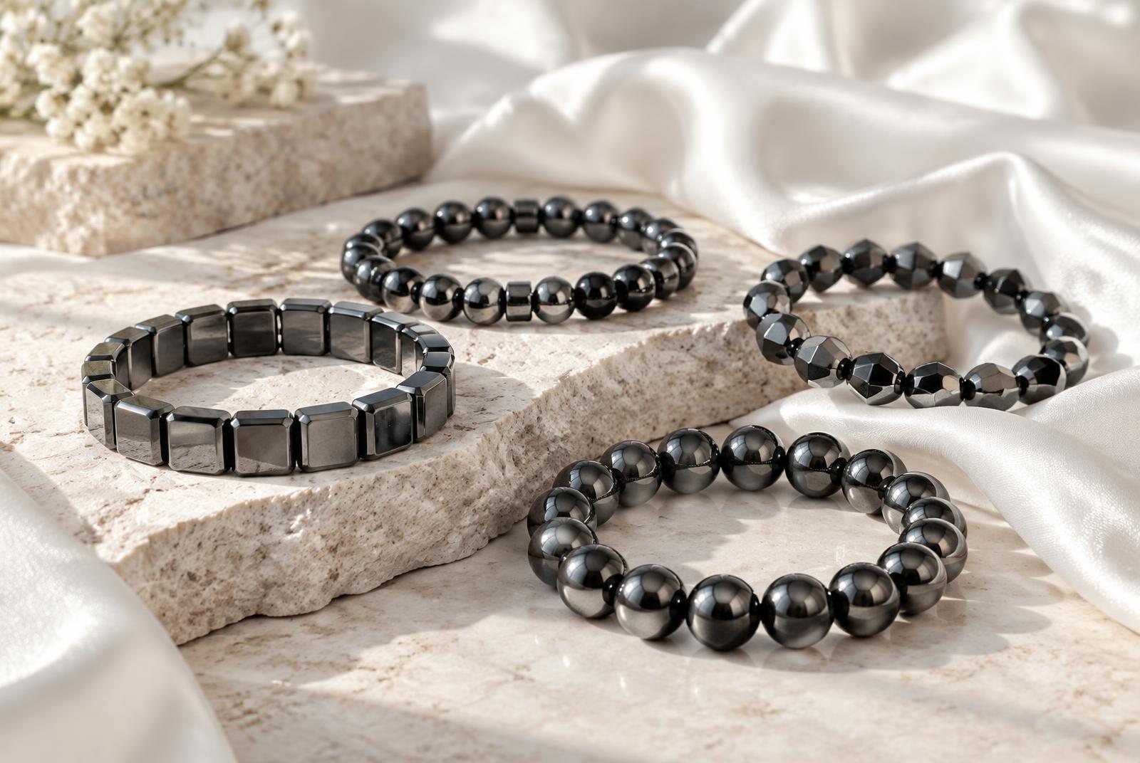 Polished hematite